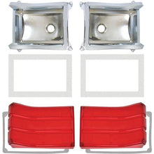 1966 Belvedere Tail Lamp Housing, Lens, & Gasket Kit w/o Chrome Trim