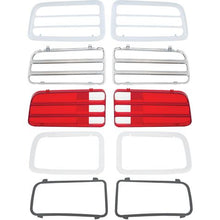 1970 Barracuda / Cuda Tail Lamp Kit w/ Painted Bezels