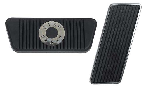 1965-67 Ford Mustang; Pedal Pad Kit; With Automatic Transmission and Disc Brakes