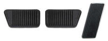 1965-68 Ford Mustang; Pedal Pad Set; With Manual Trans and Drum Brakes