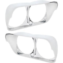1968 Impala, Caprice, Bel Air, Biscayne; Headlamp Bezel Set; Chrome Die-Cast; Pair