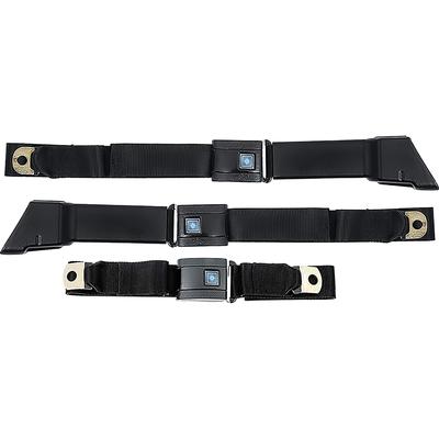 1967-72; Chevrolet / GMC Truck; Seat Belt Set; Retractable RH and LH; Non-Retractable Center; 3-Pcs