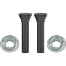 1961-64 GM Full Size; Door Lock Knob Kit; Plastic; Black Knobs; With Clear Ferrules
