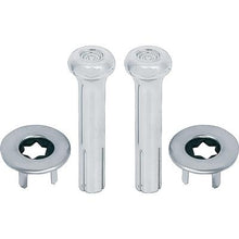 1970-88 GM; Door Lock Knob Kit; Plastic; Smooth Chrome Knobs; With Wide Ferrules