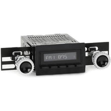 1960-63 GM Truck Hermosa Radio - Black Radio, Buttons, and Bezel with Chrome Knobs