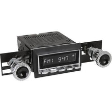 1960-63 Chevrolet/GMC; Long Beach Radio; with SiriusXM; Chrome Radio, Buttons & Knobs; w/Black Bezel