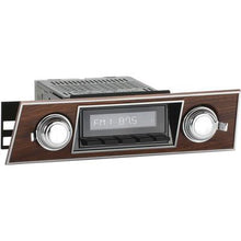 1967 Firebird Long Beach Radio-Black Radio & Buttons w/Chrome Knobs & Horiz Grain Walnut Face Plate