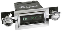 1974-86 RetroSound Hermosa Series Radio - Black Face/Black Buttons/Chrome Bezel/Chrome Knobs