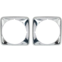 1969-72 Chevy Pickup; Blazer; Suburban; Headlamp Bezels; Bright  Aluminum; LH & RH; Pair