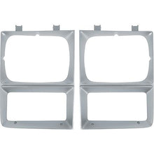 1983-84 Chevrolet; GMC; Pickup; Blazer; Jimmy; Suburban; Headlamp Bezel; Single Headlamp; Argent Silver; RH & LH; Pair
