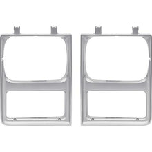 1985-88 Chevy, GMC Pickup, Blazer, Jimmy, Suburban; Headlamp Bezels; Single; without Chrome Grill; RH & LH;Pair