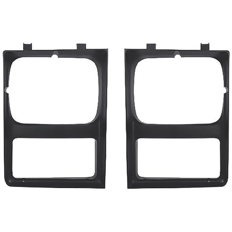 1985-88 Chevy, GMC Pickup, Blazer, Jimmy, Suburban; Headlamp Bezels; Single; with Chrome Grill; Pair