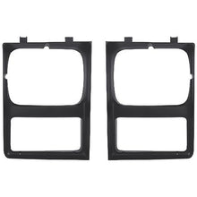 1985-88 Chevy, GMC Pickup, Blazer, Jimmy, Suburban; Headlamp Bezels; Single; with Chrome Grill; Pair