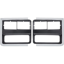 1985-88 GMC Pickup, Jimmy, Suburban; Headlamp Bezels; Single; without Chrome; RH & LH; Pair
