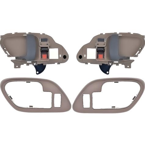 1995-02 Chevy, GMC Pickup Truck, SUV; Inner Door Handle Set; With Bezels; Power Locks; Black Lever; Brown Housing