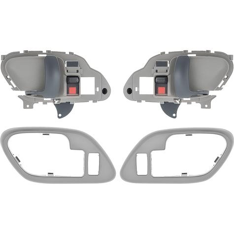 1995-02 Chevy, GMC Pickup Truck, SUV; Inner Door Handle Set; With Bezels; Power Locks; Black Lever; Gray Housing