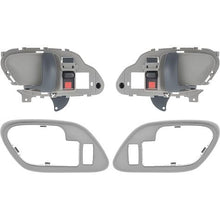 1995-02 Chevy, GMC Pickup Truck, SUV; Inner Door Handle Set; With Bezels; Power Locks; Black Lever; Gray Housing