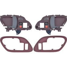 1995-02 Chevy, GMC Pickup Truck, SUV; Inner Door Handle Set; With Bezels; Power Locks; Black Lever; Red Housing