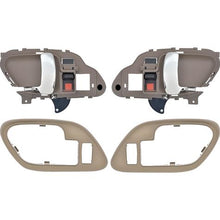 1995-02 Chevy, GMC Pickup Truck, SUV; Inner Door Handle Set; With Bezels; Power Locks; Chrome Lever; Beige Housing