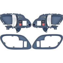1995-02 Chevy, GMC Pickup Truck, SUV; Inner Door Handle Set; With Bezels; Power Locks; Chrome Lever; Blue Housing