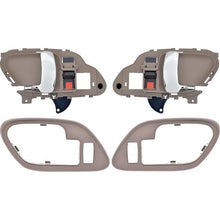 1995-02 Chevy, GMC Pickup Truck, SUV; Inner Door Handle Set; With Bezels; Power Locks; Chrome Lever; Brown Housing