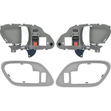1995-02 Chevy, GMC Pickup Truck, SUV; Inner Door Handle Set; With Bezels; Power Locks; Chrome Lever; Gray Housing