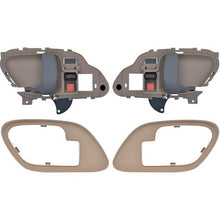 1995-02 Chevy, GMC Pickup Truck, SUV; Inner Door Handle Set; With Bezels; Manual Locks; Black Lever; Beige Housing