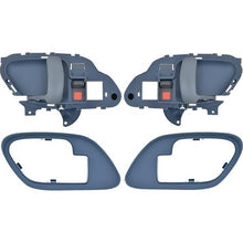 1995-02 Chevy, GMC Pickup Truck, SUV; Inner Door Handle Set; With Bezels; Manual Locks; Black Lever; Blue Housing