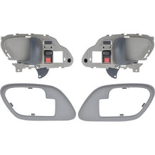 1995-02 Chevy, GMC Pickup Truck, SUV; Inner Door Handle Set; With Bezels; Manual Locks; Black Lever; Gray Housing