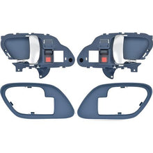 1995-02 Chevy, GMC Pickup Truck, SUV; Inner Door Handle Set; With Bezels; Manual Locks; Chrome Lever; Blue Housing