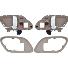 1995-02 Chevy, GMC Pickup Truck, SUV; Inner Door Handle Set; With Bezels; Manual Locks; Chrome Lever; Brown Housing