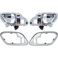 1995-02 Chevy, GMC Pickup Truck, SUV; Inner Door Handle Set; With Bezels; Power Locks; Chrome Lever; Chrome Bezel