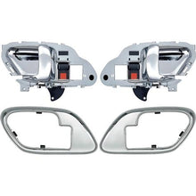 1995-02 Chevy, GMC Pickup Truck, SUV; Inner Door Handle Set; With Bezels; Manual Locks; Chrome Lever; Chrome Bezel