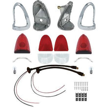 1955 Chevrolet Bel Air, 150, 210, Nomad; Tail Lamp Kit; With Stock Lenses