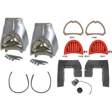 1957 Chevrolet Bel Air, 150, 210, Nomad; Tail Lamp Restoration Kit; With Sequential 32 LED Lenses