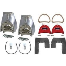 1957 Chevrolet Bel Air, 150, 210, Nomad; Custom Tail Lamp Kit; With Bow Tie Lenses