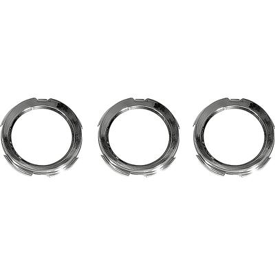 1959-60 Impala; Bel Air; Biscayne; El Camino; Dash Gauge Housing Bezel Set; Fuel, Temperature & Generator/Oil; 3 Piece S