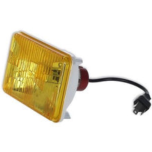 Holley RetroBright LED Sealed Beam Euro Lens Conversion; Yellow; 4x6" Rectangle