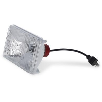Holley RetroBright LED Sealed Beam Headlight; Classic White; 4x6" Rectangle