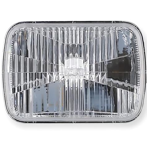 Holley RetroBright LED Sealed Beam Headlight; 5"x7" Rectangle; High/low Beam; Clear Lens; Housing Only