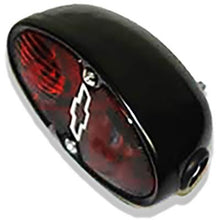 1934-39 Chevrolet Truck; Tail Lamp Assembly; with License light; Oval; Black