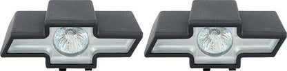 Bowtie Halogen Driving Lights - Red Lens