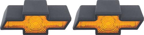 Bow Tie Halogen Fog Light Set with Amber Lens