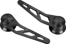 Lokar Billet Aluminum Interior Door Handles with Black Finish; 4-3/4" long