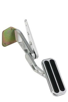 1969-70 Ford Mustang Lokar Brushed Billet Aluminum Throttle Pedal with Rubber Inserts