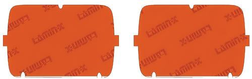 Lamin-X Protective Headlamp Film; 4x6" Round Sealed Beam; Amber