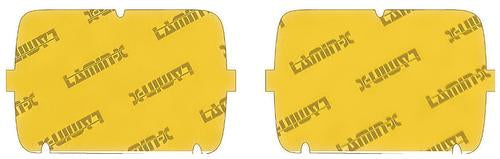 Lamin-X Protective Headlamp Film; 4x6" Sealed Beam; Yellow