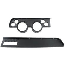 1967-68 Mercury Cougar; 6-Gauge Dash Panel; (2) 5" (4) 2-1/16" Holes; w/ AC Vent; Black