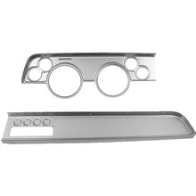 1967-68 Mercury Cougar; 6-Gauge Dash Panel; (2) 5" (4) 2-1/16" Holes; w/ AC Vent; Brushed Aluminum
