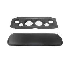 1969-70 Mercury Cougar 6-Gauge Dash Panel; (2) 3-3/8" (4) 2-1/16" Holes; Black